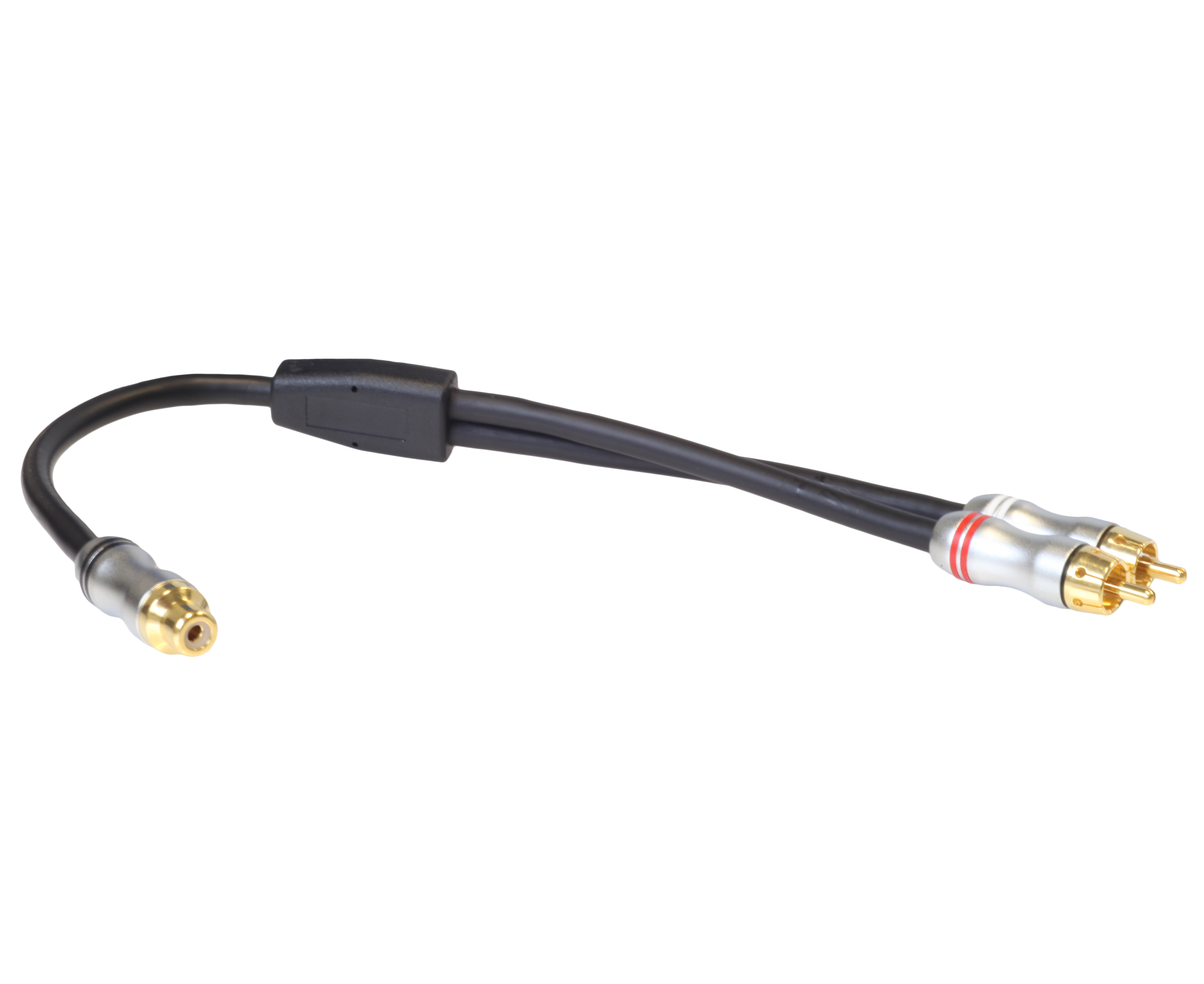 RCA Y-cable, 1 Female to 2 Male